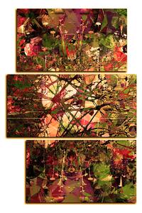 Obraz na plátne - Kvetinové grunge pozadia - obdĺžnik 7108FC (120x80 cm)