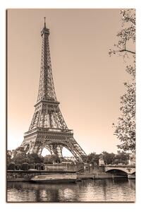 Obraz na plátne - Eiffel Tower - obdĺžnik 7110FA (120x80 cm)