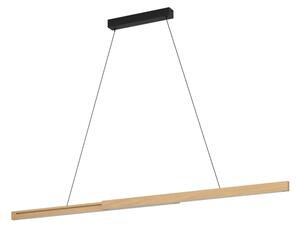 Eglo 390369 - LED Stmievateľný luster na lanku MONTEBUONO LED/21W/230V 3000K hnedá
