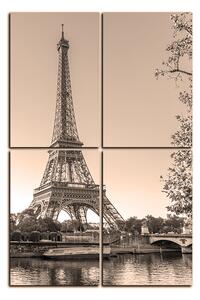 Obraz na plátne - Eiffel Tower - obdĺžnik 7110FD (90x60 cm)