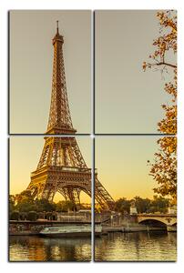 Obraz na plátne - Eiffel Tower - obdĺžnik 7110D (120x80 cm)