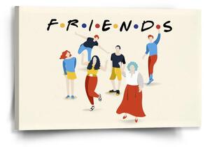 Sablio Obraz Seriál Priatelia FRIENDS Postavy - 60x40 cm