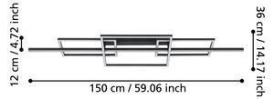 Eglo 390282 - LED Stmievateľný prisadený luster PUEBLA LED/34,5W/230V 3000K