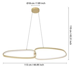 Eglo 390205 - LED Stmievateľný luster na lanku LODOSA LED/37,5W/230V 3000K