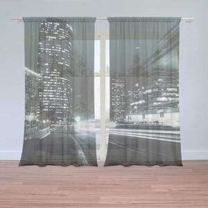 Sablio Záclony Nočná ulica: 2ks 150x250cm