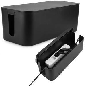 Diall Organizér na káble / úložný box - MAXIMUS, 40,7 x 15,7 x 13,4 cm, čierny