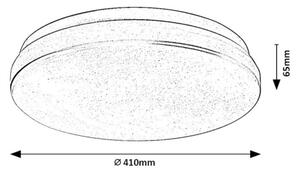 Rabalux 77135-LED Kúpeľňové stropné svietidlo LOWAR LED/36W/230V IP44 3000/4000/6000K