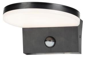 Rabalux 77119 -LED Vonkajšie nás. sviet. so senzorom BATIDA LED/9W/230V IP54 čierna