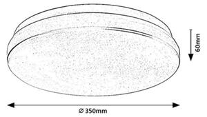Rabalux 77140 - LED kúpeľňové stropné svietidlo so senzorom LOWAR 24W/230V 4000K IP44