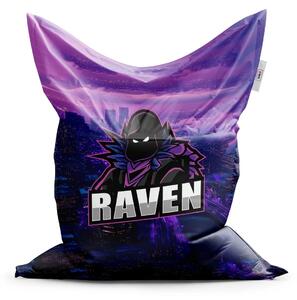 Sablio Sedací vak FORTNITE RAVEN Steampunk mesto - 150x100 cm