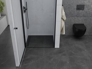 Mexen Pretoria kyvné sprchové dvere 70 cm, transparentnéné, čierna - 852-070-000-70-00