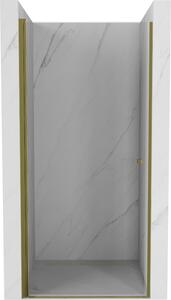 Mexen Pretoria kyvné sprchové dvere 70 cm, transparentnéné, zlatá - 852-070-000-50-00