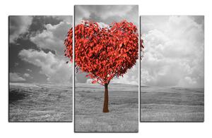 Obraz na plátne - Srdce v tvare stromu 1106C (120x80 cm)