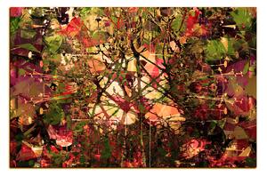 Obraz na plátne - Kvetinové grunge pozadia 1108FA (90x60 cm )