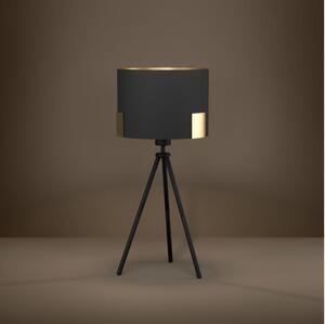Eglo 39965 - Stolná lampa TORTOLA 1xE27/40W/230V čierna/zlatá