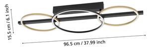 Eglo 390086-LED Stmievateľný prisadený luster LANACERA 2xLED/12,5W/230V +LED/15,5W