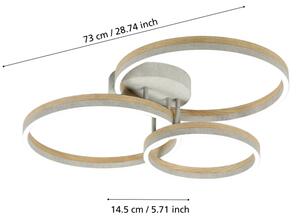 Eglo 39895 -LED Stmievateľný prisadený luster CADINARO LED/12,5W/230V + 2xLED/15,5