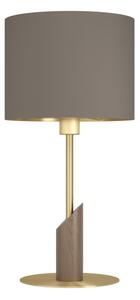 Eglo 390337 - Stolná lampa SANTANDRIA 1xE27/40W/230V hnedá/zlatá