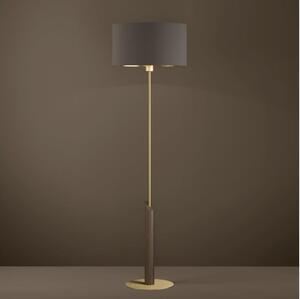 Eglo 390338 - Stojacia lampa SANTANDRIA 1xE27/40W/230V hnedá/zlatá