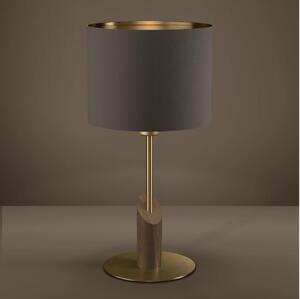Eglo 390337 - Stolná lampa SANTANDRIA 1xE27/40W/230V hnedá/zlatá