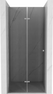 Mexen Lima skladacie sprchové dvere 90 cm, grafitová čierna, chrómová - 856-090-000-01-40