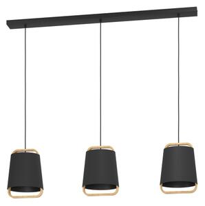 Eglo 390186 - Luster na lanku CAMALOZA 3xE27/40W/230V čierna