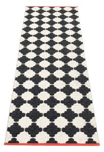 Čierno-biely vnútorný a vonkajší behúň 70x225 cm Marre Black Coral – Pappelina