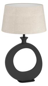 Eglo 390423 - Stolná lampa DIEZMA 1xE27/60W/230V 52,5 cm čierna/krémová