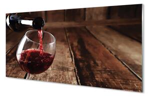 Sklenený obklad do kuchyne Dosky poháre na víno 100x50 cm