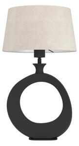 Eglo 390423 - Stolná lampa DIEZMA 1xE27/60W/230V 52,5 cm čierna/krémová