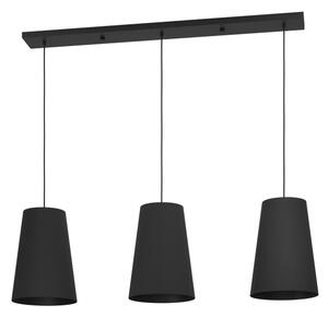 Eglo 390133 - Luster na lanku PETROSA 3xE27/40W/230V čierna