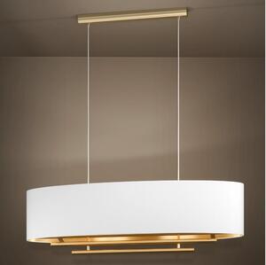 Eglo 390182 - Luster na lanku PINETARA 4xE27/40W/230V biela/zlatá
