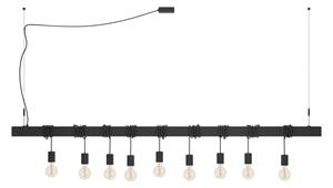 Eglo 39939 - Luster na lanku TOWNSHEND-B 9xE27/40W/230V čierna