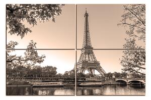 Obraz na plátne - Eiffel Tower 1110FD (120x80 cm)