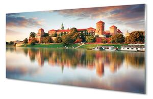 Nástenný panel  Krakow hrad rieka 100x50 cm