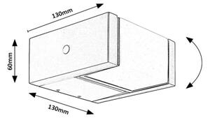Rabalux 77183 - LED Vonkajšie nástenné svietidlo CUBBINGTON LED/10W/230V IP54