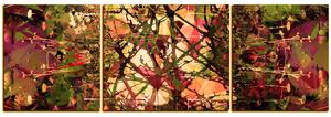 Obraz na plátne - Kvetinové grunge pozadia - panoráma 5108FC (150x50 cm)