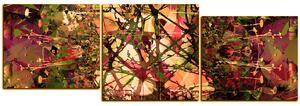 Obraz na plátne - Kvetinové grunge pozadia - panoráma 5108FE (90x30 cm)