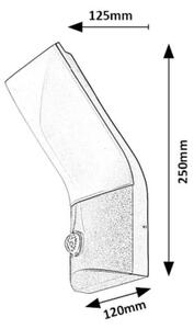 Rabalux 77172-LED Vonkajšie nástenné svietidlo so senzorom TOLNA LED/10W/230V IP54
