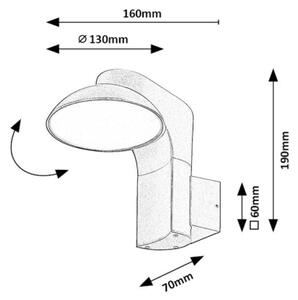 Rabalux 77148 - LED Vonkajšie nástenné svietidlo WENGEN LED/12W/230V IP54