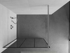 Mexen Kioto sprchová stena 100 x 200 cm, transparentnéné/čierny vzor 8 mm, chrómová - 800-100-101-01-77