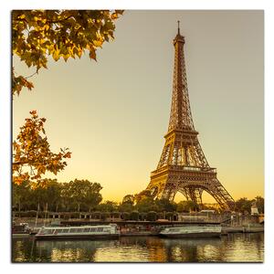 Obraz na plátne - Eiffel Tower - štvorec 3110A (50x50 cm)