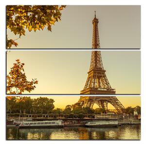 Obraz na plátne - Eiffel Tower - štvorec 3110C (75x75 cm)