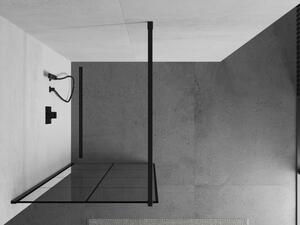 Mexen Kioto sprchová stena 80 x 200 cm, transparentnéné/čierny vzor 8 mm, čierna - 800-080-101-70-77