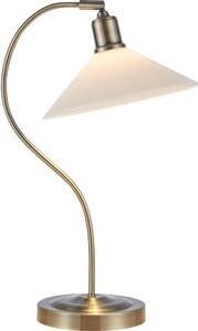 Markslöjd 108863 - Stolná lampa VELA 1xE27/40W/230V mosadz/biela