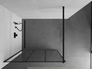 Mexen Kioto sprchová stena 100 x 200 cm, transparentnéné/čierny vzor 8 mm, čierna - 800-100-101-70-77