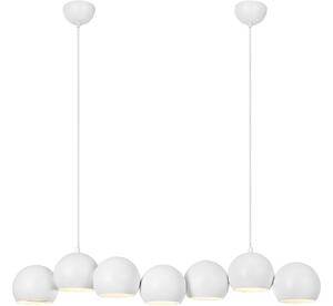 Markslöjd 108859 - Luster na lanku CUPOLO 7xE14/40W/230V biela