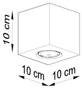 Sollux SL.0493 - Bodové svietidlo QUAD 1xGU10/10W/230V drevo