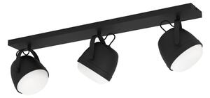 Eglo 390045 - Bodové svietidlo UPANEMA 3xE27/28W/230V čierna