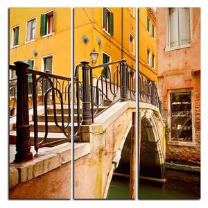 Obraz na plátne - Malý most v Benátkach - štvorec 3115B (75x75 cm)
